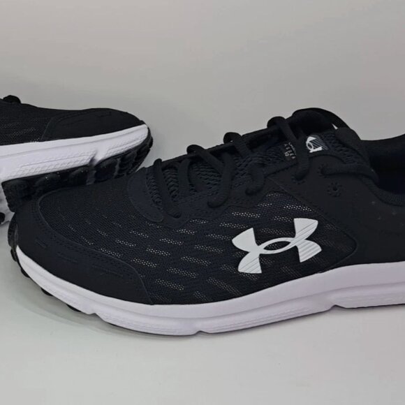 Under Armour Charged Assert 10 Mens 13 Black White Running Shoes New EY main image 5